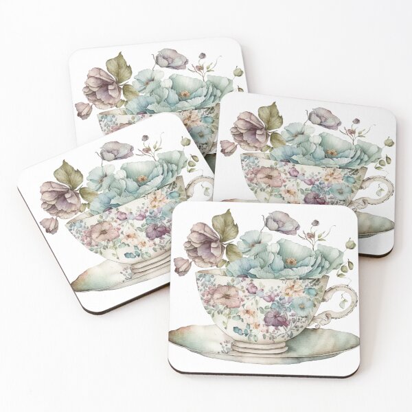 Item preview, Floral Tea Time - Cup designed and sold by GiraffeCreative.
