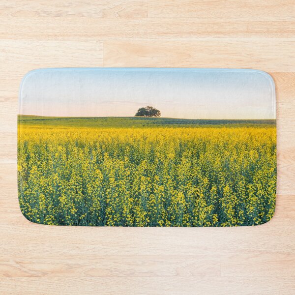 Item preview, Field of Blooming Canola at Sunset in Alberta designed and sold by Amy Mitchell.
