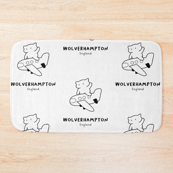 Item preview, Wolverhampton, England | Adorable Cat on Plane Design | Airplane Illustration | Cat's Trip designed and sold by RM-Journey.