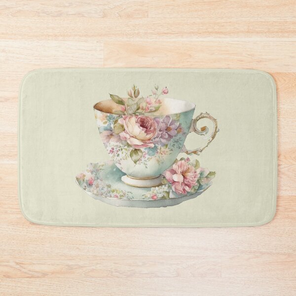 Item preview, Floral Tea Time - Cup designed and sold by GiraffeCreative.