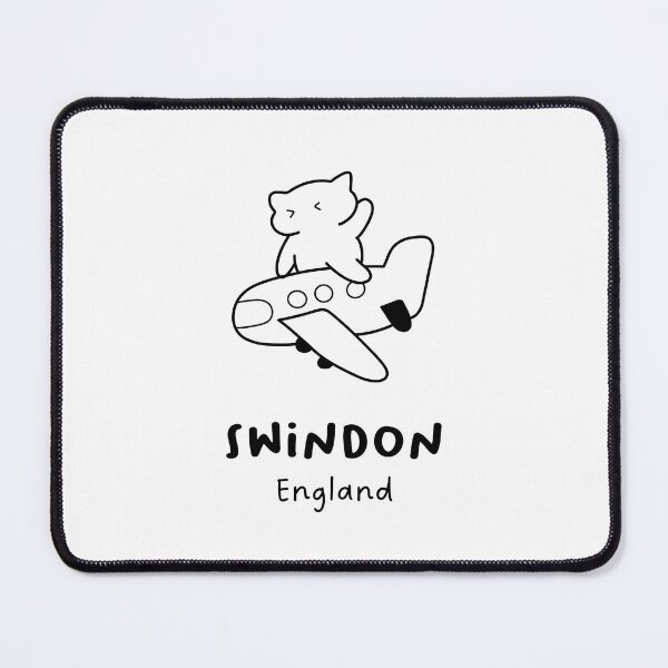 Item preview, Swindon, England | Adorable Cat on Plane Design | Airplane Illustration | Cat's Trip designed and sold by RM-Journey.