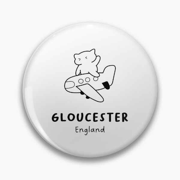 Artikelvorschau, Gloucester, England | Entzückende Katze im Flugzeug | Flugzeugillustration | Katzenausflug entworfen und verkauft von RM-Journey.