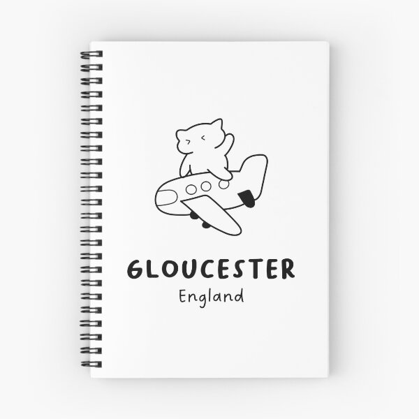 Artikelvorschau, Gloucester, England | Entzückende Katze im Flugzeug | Flugzeugillustration | Katzenausflug entworfen und verkauft von RM-Journey.