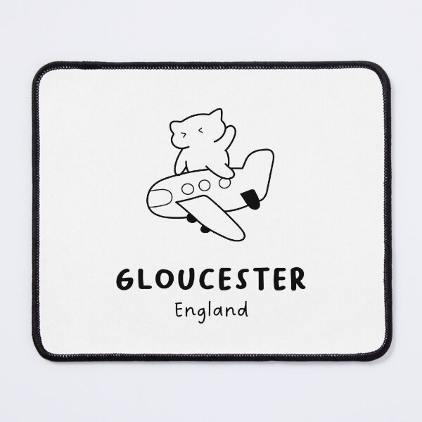 Item preview, Gloucester, England | Adorable Cat on Plane Design | Airplane Illustration | Cat's Trip designed and sold by RM-Journey.