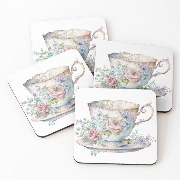Item preview, Floral Tea Time - Cup designed and sold by GiraffeCreative.