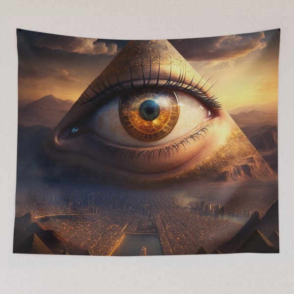 Item preview, Ancient City: Psychedelic Great Pyramid, All Seeing Eye designed and sold by Fantasy Masterpiece.