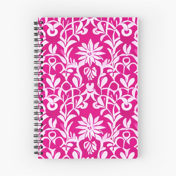 Item preview, White Flowers in Pink Background, Floral Pattern designed and sold by Liza36designs.