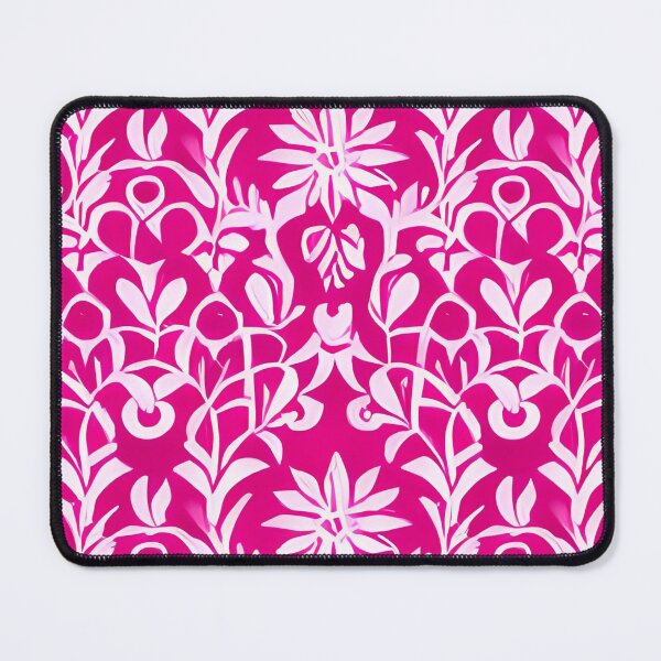 Item preview, White Flowers in Pink Background, Floral Pattern designed and sold by Liza36designs.