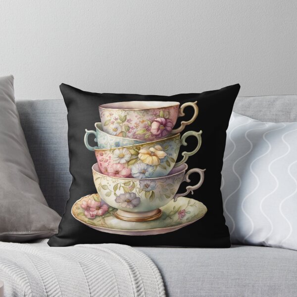 Item preview, Floral Tea Time - Cups designed and sold by GiraffeCreative.