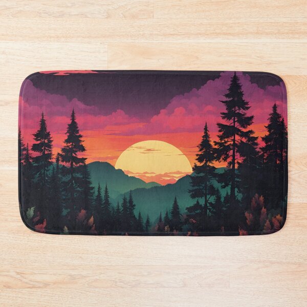 Item preview, Dark Forest Silhouettes at Sunset designed and sold by Creastore.