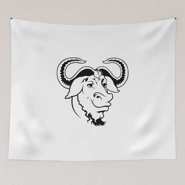 Item preview, GNU Grunge Head OS Official Logo Mascot Hoodie designed and sold by Rainwater Merch.