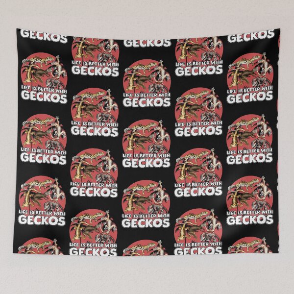 Item preview, Life is better with Geckos Gift for Gecko Lover designed and sold by BeataY6Art.