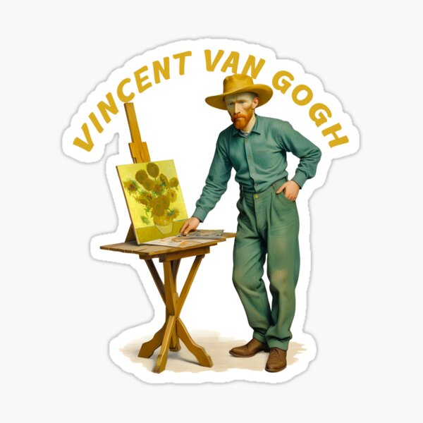 Vista previa del artículo con la obra «Vincent Van Gogh», diseñado y vendido por TeeARTHY.
