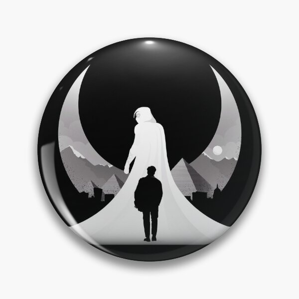 Artikelvorschau, The Moon Knight Remastered (weiße Version) entworfen und verkauft von DreamPrintPro.