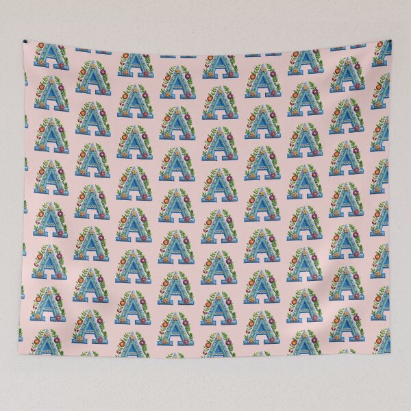 Item preview, letter A with embroidery pattern designed and sold by etudesing.