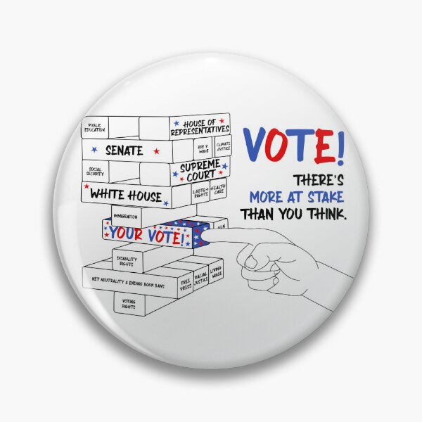 Item preview, Election Voting Block Tower More at Stake Progressive Politics designed and sold by JoyfulJen.