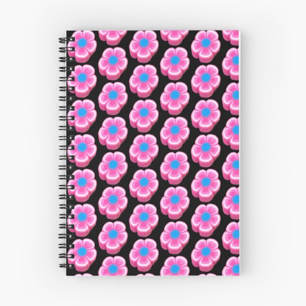 Item preview, Pink flowers black background  designed and sold by Lauracolleen3.