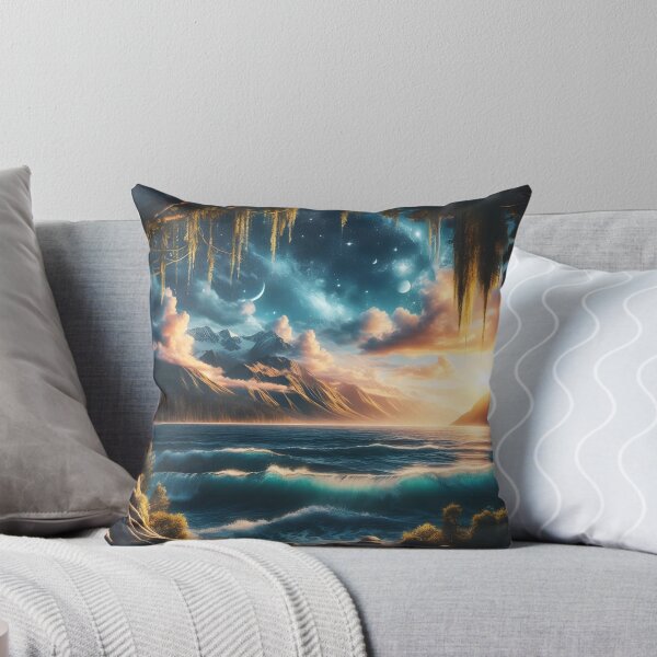 Item preview, Enchanted Twilight: A Surreal Landscape of Forest, Mountains, and Stars designed and sold by Jay Li.