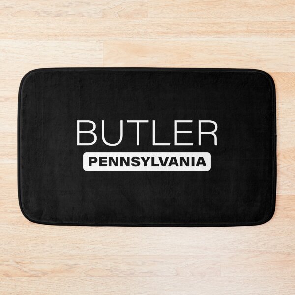 Item preview, Butler City, Pennsylvania, USA, Simple White Text designed and sold by JohnnyVillas.