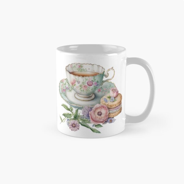 Item preview, Floral Tea Time - Tea and Dessert designed and sold by GiraffeCreative.