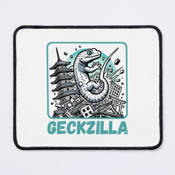 Item preview, Geckzilla Japanese Funny Gecko Reptile Kaiju designed and sold by TKsTees.