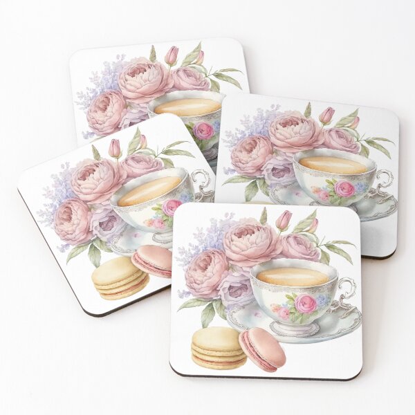 Item preview, Floral Tea Time - Tea and Dessert designed and sold by GiraffeCreative.