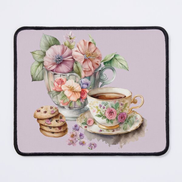 Item preview, Floral Tea Time - Tea and Dessert designed and sold by GiraffeCreative.