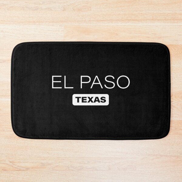Item preview, El Paso City, Texas, USA, Simple White Text designed and sold by JohnnyVillas.