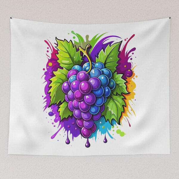 Item preview, graffiti de uvas designed and sold by jkrphoto.