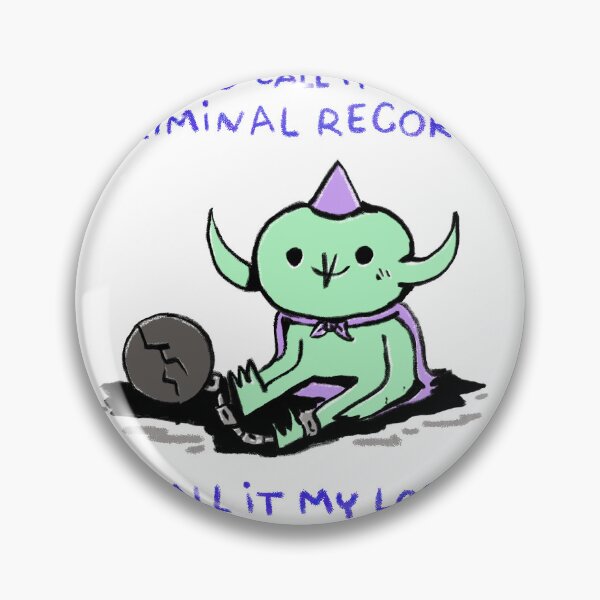 Item preview, You call it a criminal record I call it my lore designed and sold by HorrorTrope.