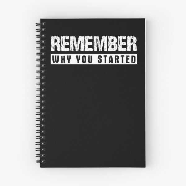 Item preview, Remember why you started - Motivational design designed and sold by mrhighsky.