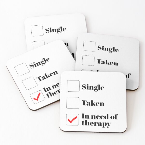 Item preview, Relationship Status: In Need of Therapy designed and sold by RuthandRose.