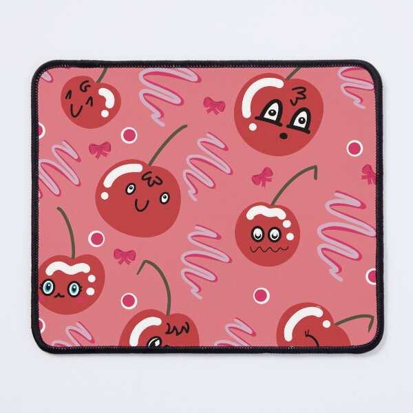 Item preview, Cute Cherry and Ribbon Pattern designed and sold by Catphonesoup.