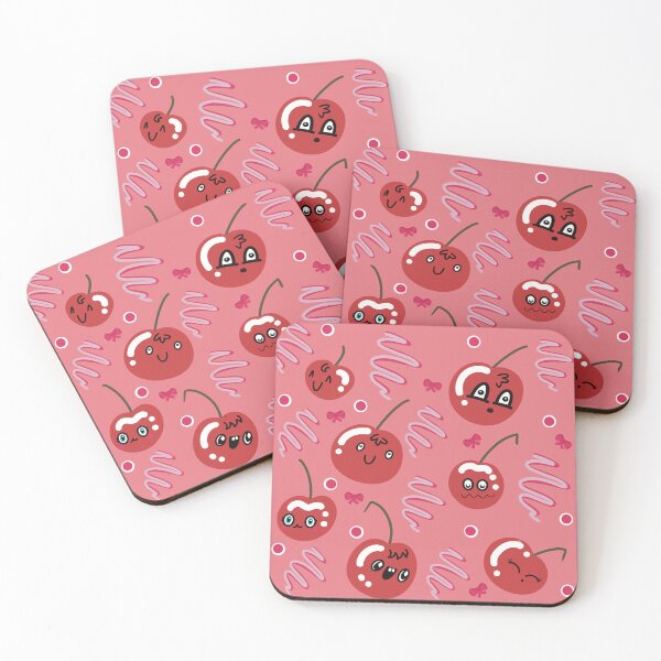 Item preview, Cute Cherry and Ribbon Pattern designed and sold by Catphonesoup.