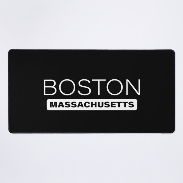 Item preview, Boston City, Massachusetts, USA, Simple White Text designed and sold by JohnnyVillas.