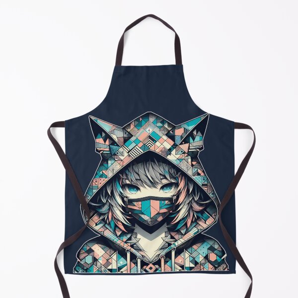 Item preview, Cool Anime Girl in Cat Eared Hoodie designed and sold by Dynke.