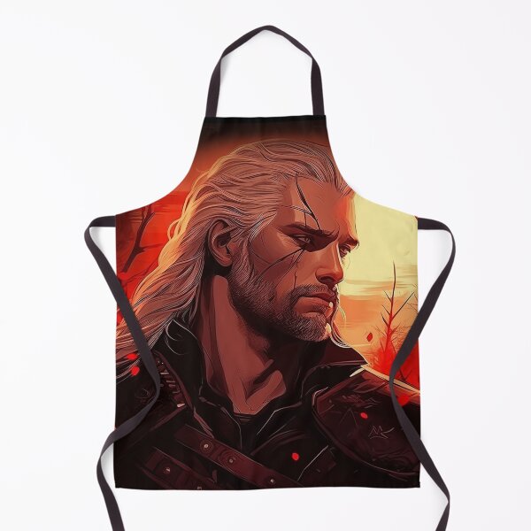 Item preview, Gerald from Rivia, Warlock in Red, The Witcher Fan art. designed and sold by TheLandsOfMagic.
