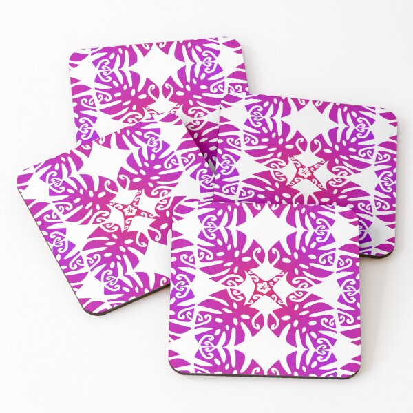 Item preview, MARAMA - purple (Polynesian plant pattern) designed and sold by Nesian-Tahiti.