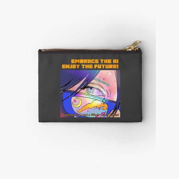 Item preview, Embrace the AI, Enjoy the Future! #AI #AILover #ArtificiallyIntelligent #SmartLife designed and sold by Anna Halasek.