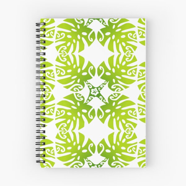 Item preview, MARAMA - green (Polynesian plant pattern) designed and sold by Nesian-Tahiti.