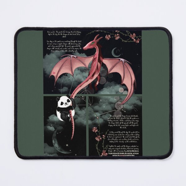 Item preview, The Panda and the Dragon - A Magical Fairytale Illustration designed and sold by Pandositive.