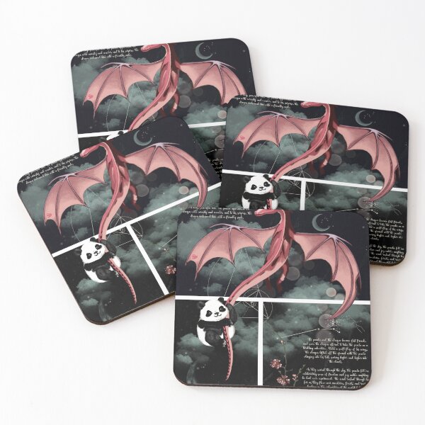 Item preview, The Panda and the Dragon - A Magical Fairytale Illustration designed and sold by Pandositive.