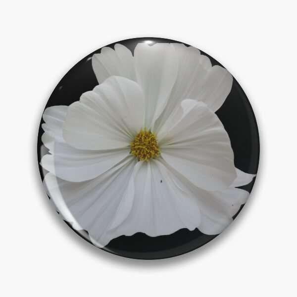 Item preview, White flower black background  designed and sold by Lauracolleen3.