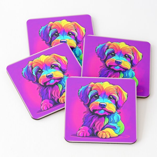 Item preview, Rainbow Puppy Artwork designed and sold by Health And Fitness Posts e-Store.
