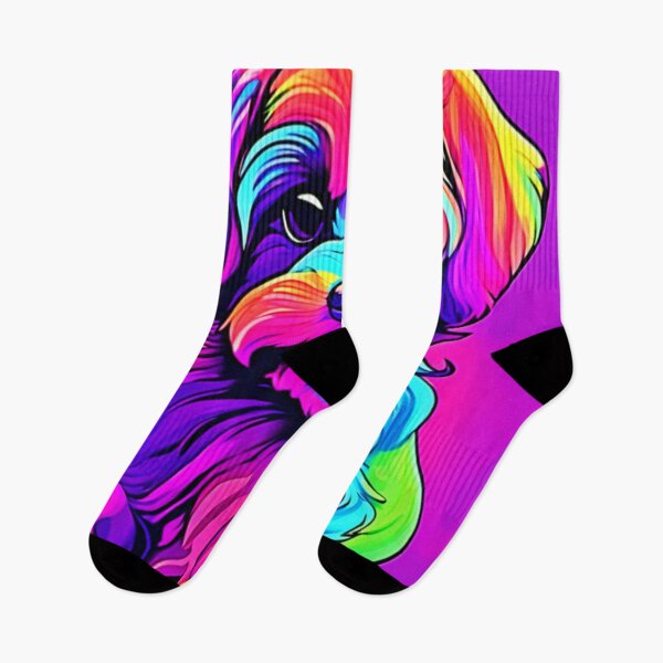 Item preview, Rainbow Puppy Artwork designed and sold by Health And Fitness Posts e-Store.