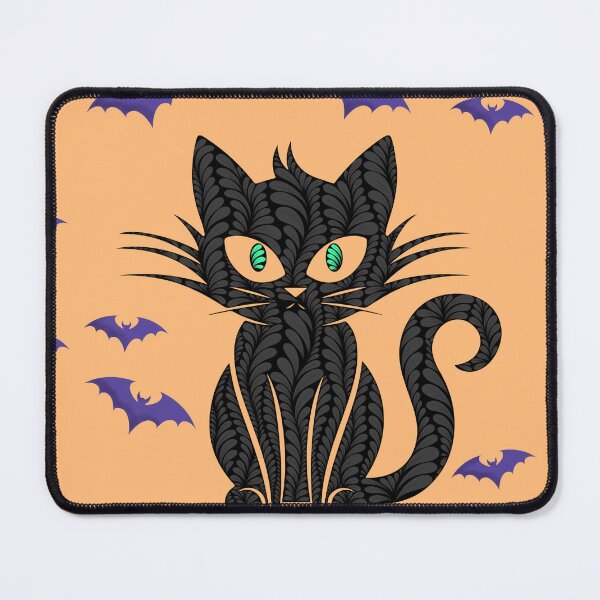 Item preview, Zen Petal Art - Black Halloween Cat designed and sold by SpeakBoldly.