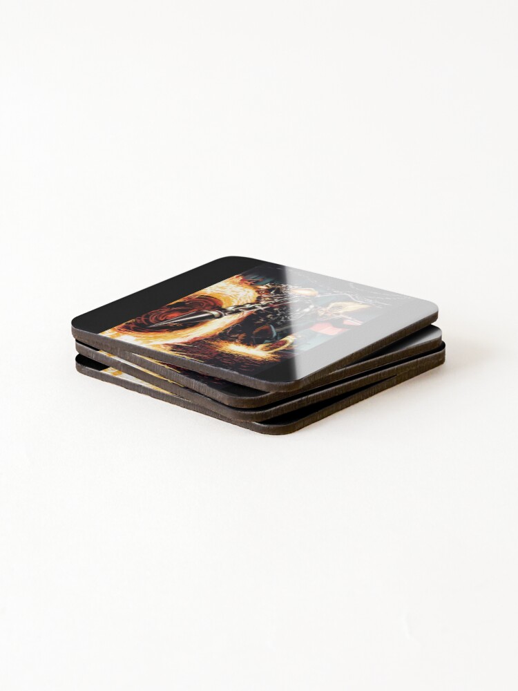 Thumbnail 4 of 5, Coasters (Set of 4), Ghost Rider designed and sold by ZandreArts.