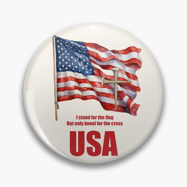 Item preview, Flag & Cross designed and sold by WideIsTheGate.