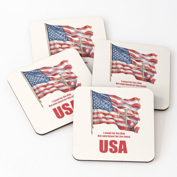 Item preview, Flag & Cross designed and sold by WideIsTheGate.