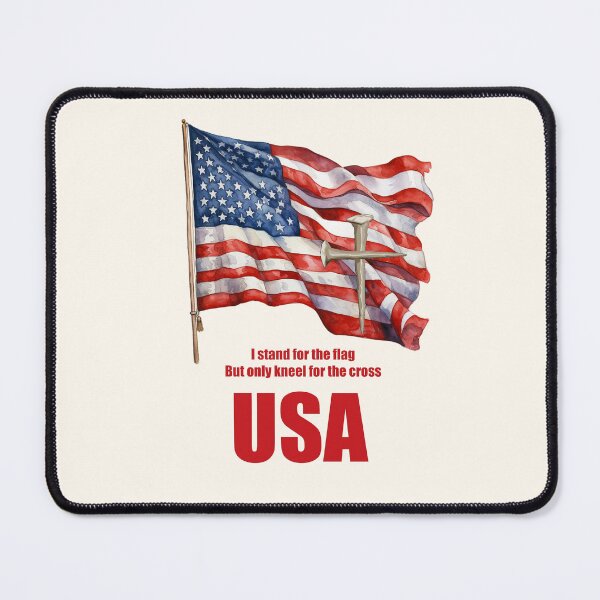 Item preview, Flag & Cross designed and sold by WideIsTheGate.